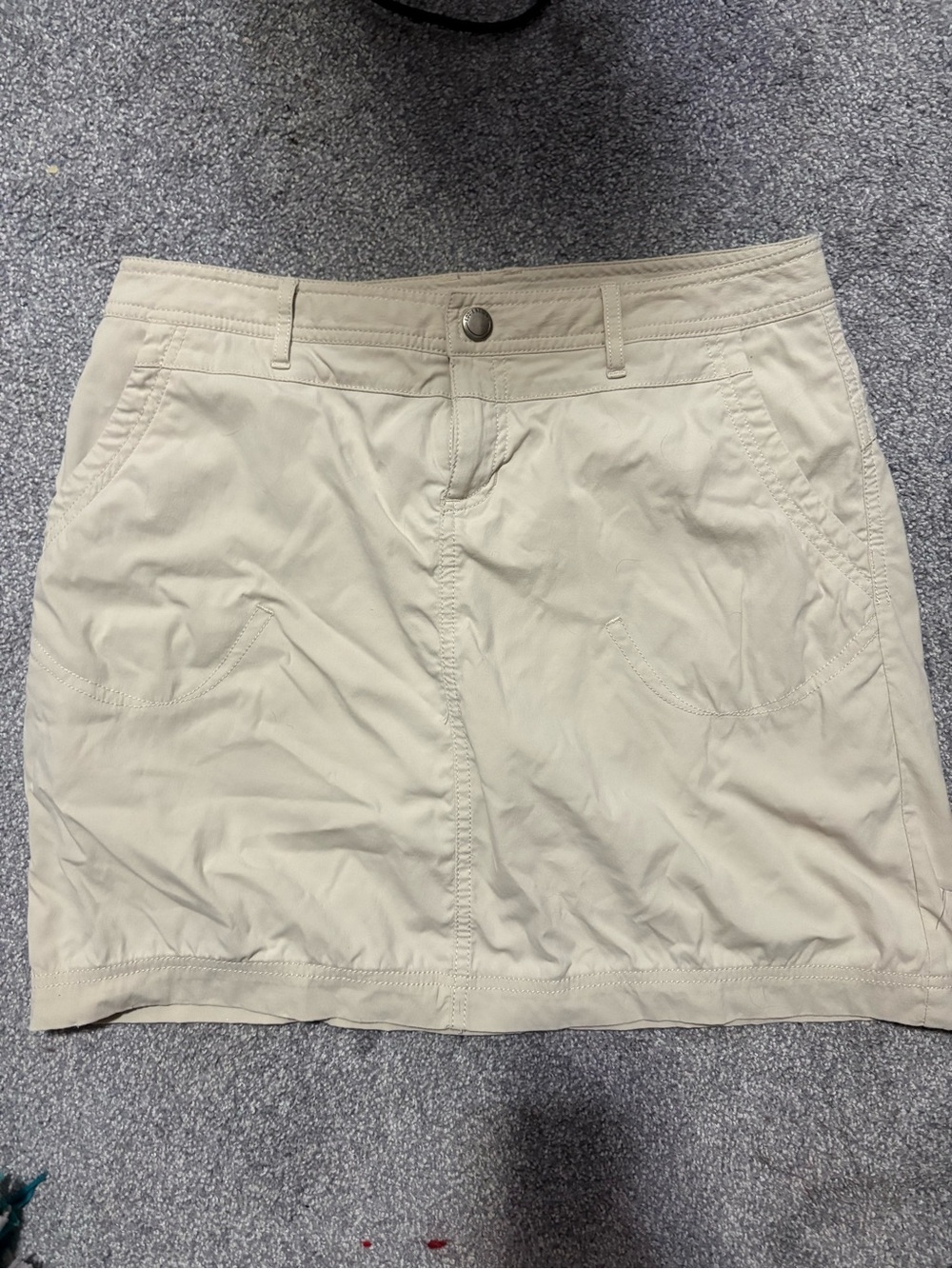 Eddie Bauer Beige Casual Mini Cargo Skort - 4